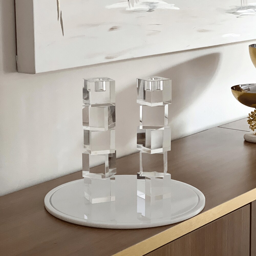 Crystal Taper Candle Holder