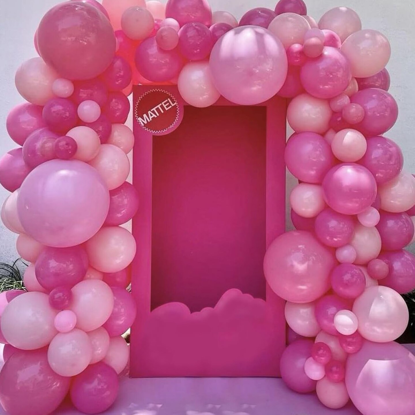 Pink Shades Balloons Arch Garland Kit, 106Pcs 18/12/10/5 Inch Hot Pink Balloons Pearl Pink Balloons Macaron Light Pink Balloons for Girl Women Birthday Baby Shower Wedding Valentine&#x27;s Day
