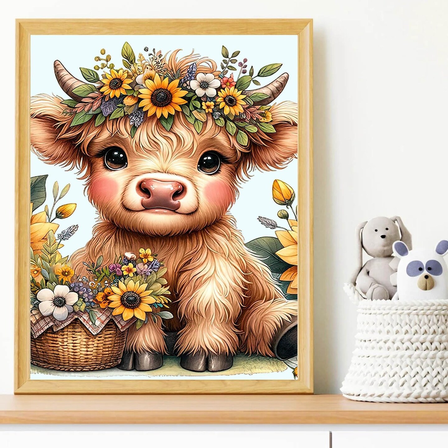 thumbnail image 2 of Harloon Highland Cow Diamond Painting Kits - 6 Pack 15.7x11.8 Inch 5D DIY Diamond Art 2 of 13