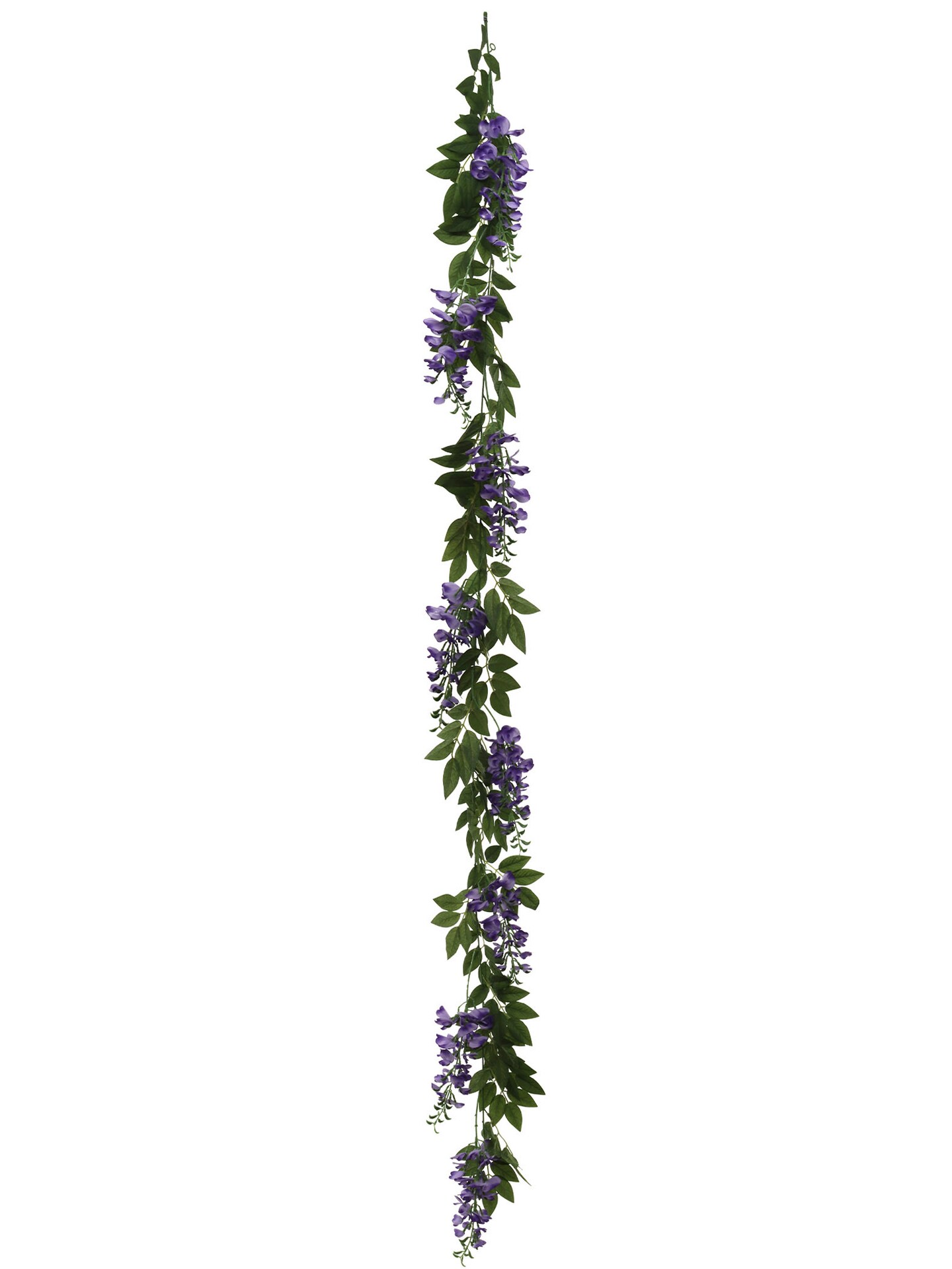 6' Artificial Wisteria Garland Purple – Lush Hanging Vine for Wedding, Party & Home Décor - 2 Pieces