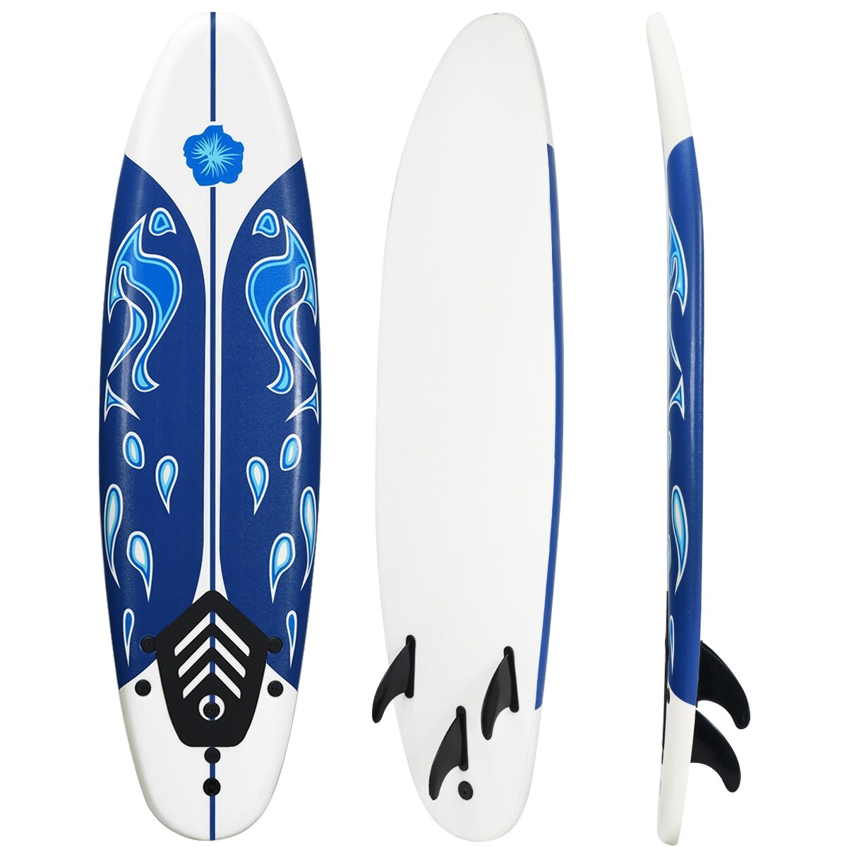 Foam Surfboard EPE EPS PP Lightweight Removable Fins