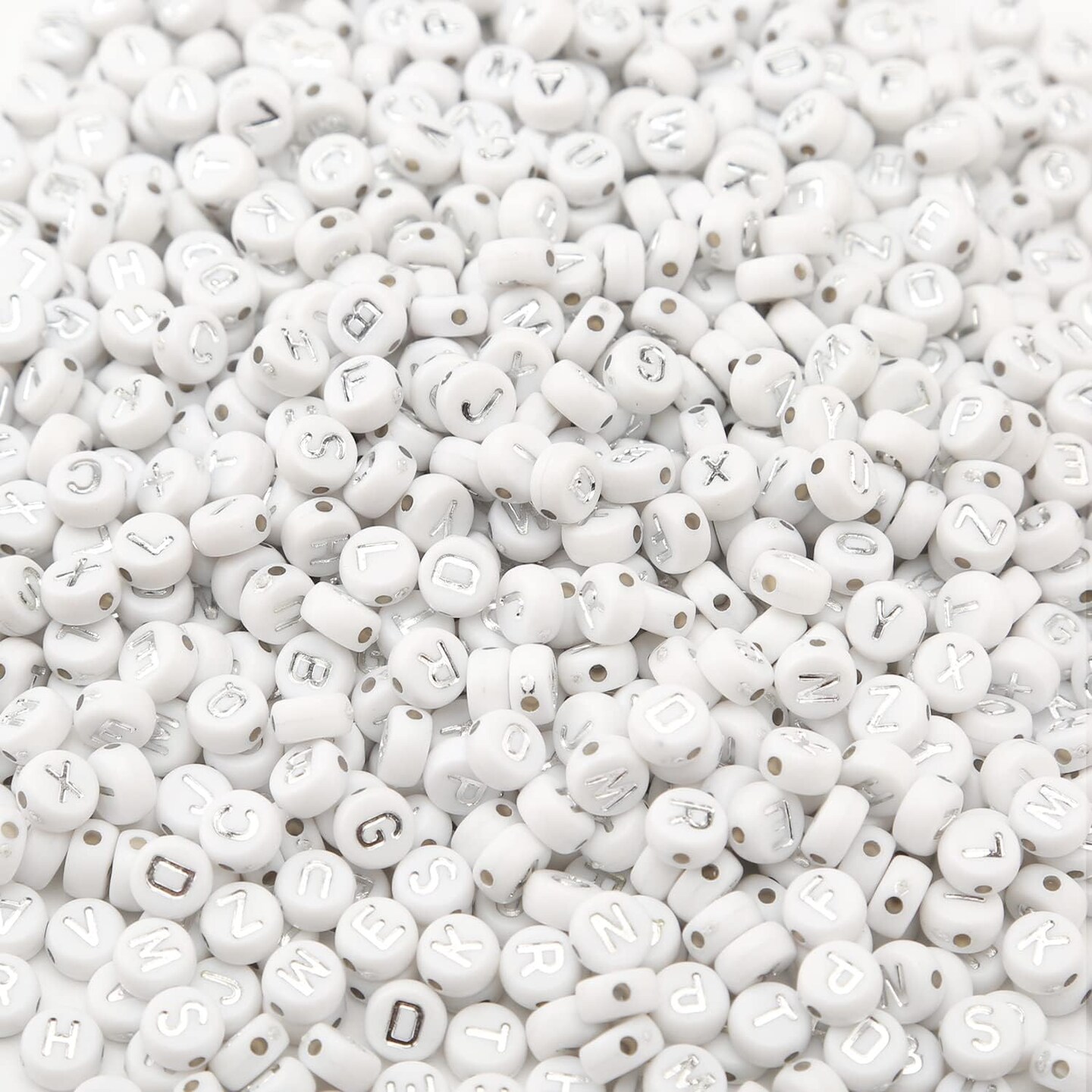 Acrylic Alphabet Letter Beads A-Z Round Acrylic Letter Beads for Jewelry Making Alphabet Beads