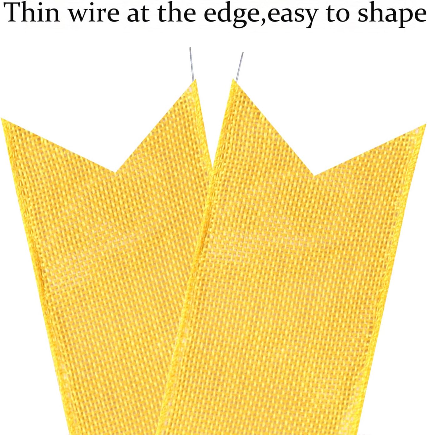 2 PCS Spring Summer Wreath Bow Decor,Decorative Bow with Yellow Burlap and Black White Stripe Ribbon for Holiday Tree Topper Home Front Door Outdoor