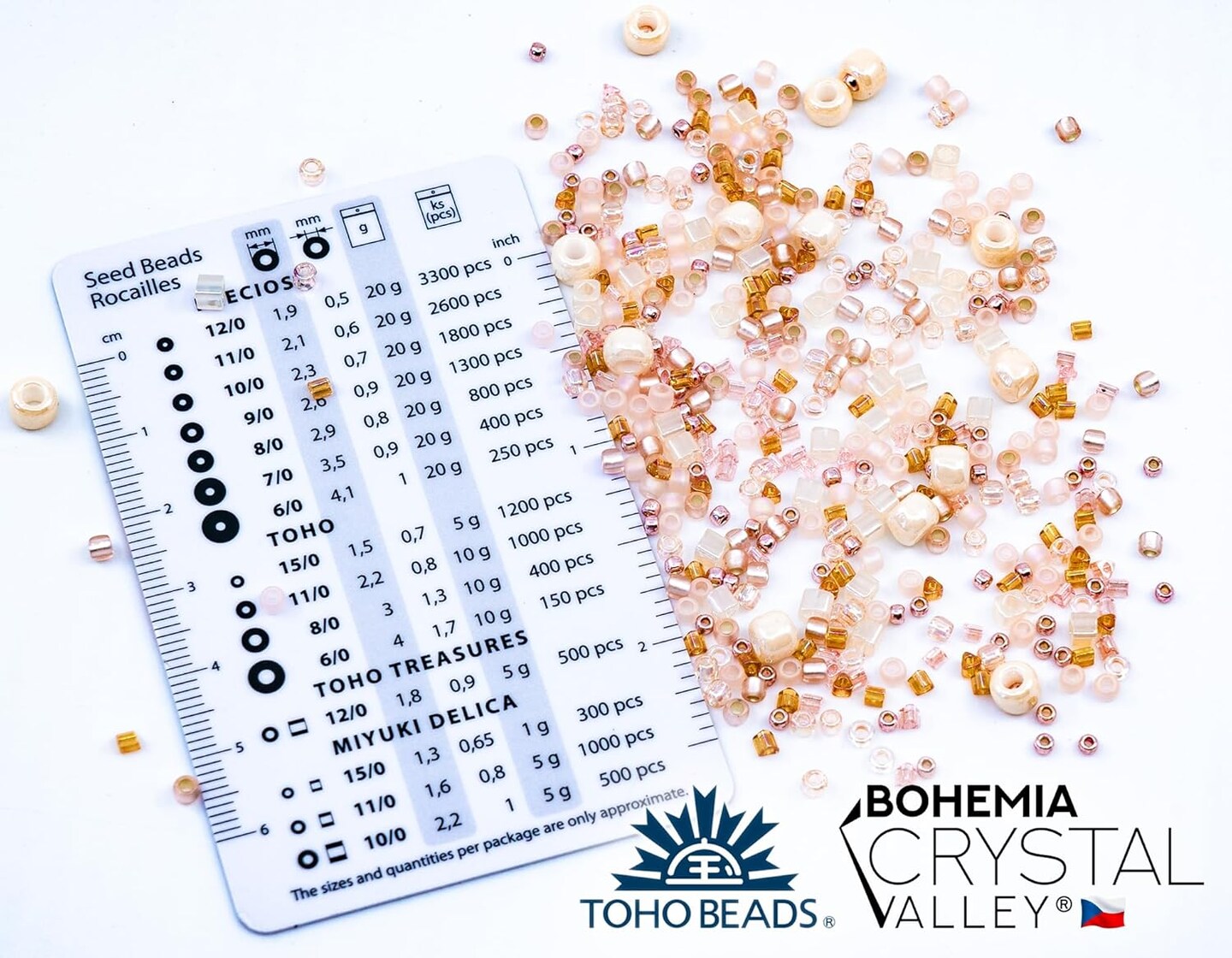 Czech Glass Beads &#x26; Japaneese TOHO Seed Beads for Jewelry Making Set