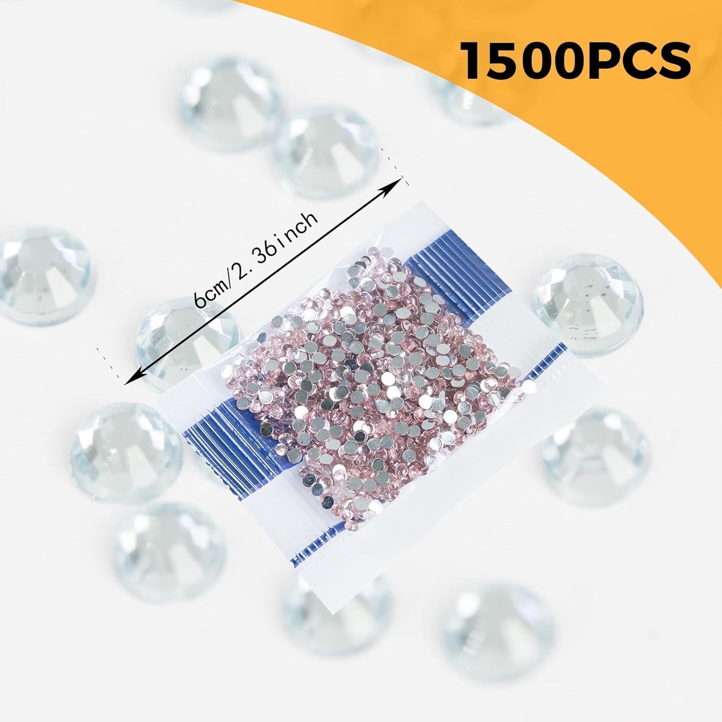 60 Colors Crystal Beads Diamond Painting Kits with Diamond Painting Storage Containers, Diamond Painting Accessories, 90000pcs Round Flatback Rhinestones Drills for Diamond Art Accessories and Tools