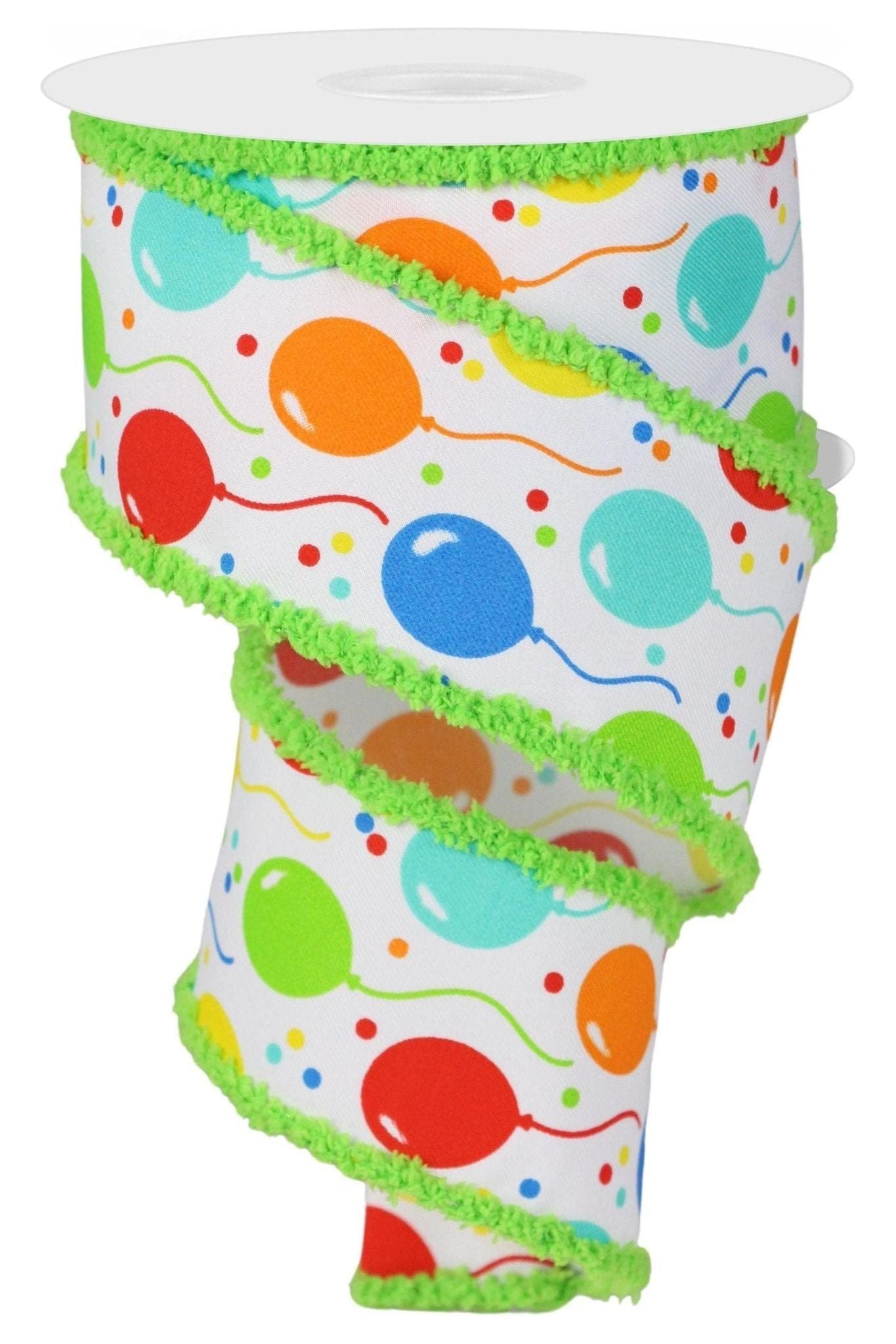2.5&#x22; Party Balloons Ribbon: Primary Colors