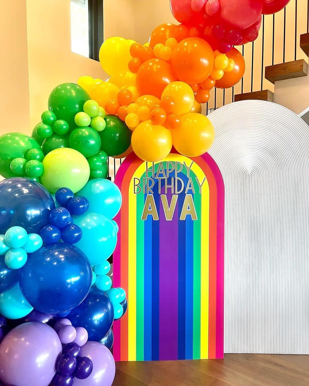 Rainbow Balloons Latex Party Balloons - 50 Pack 12 inch Helium Assorted Bright Balloons for Wedding Baby Shower Birthday Party Decorations