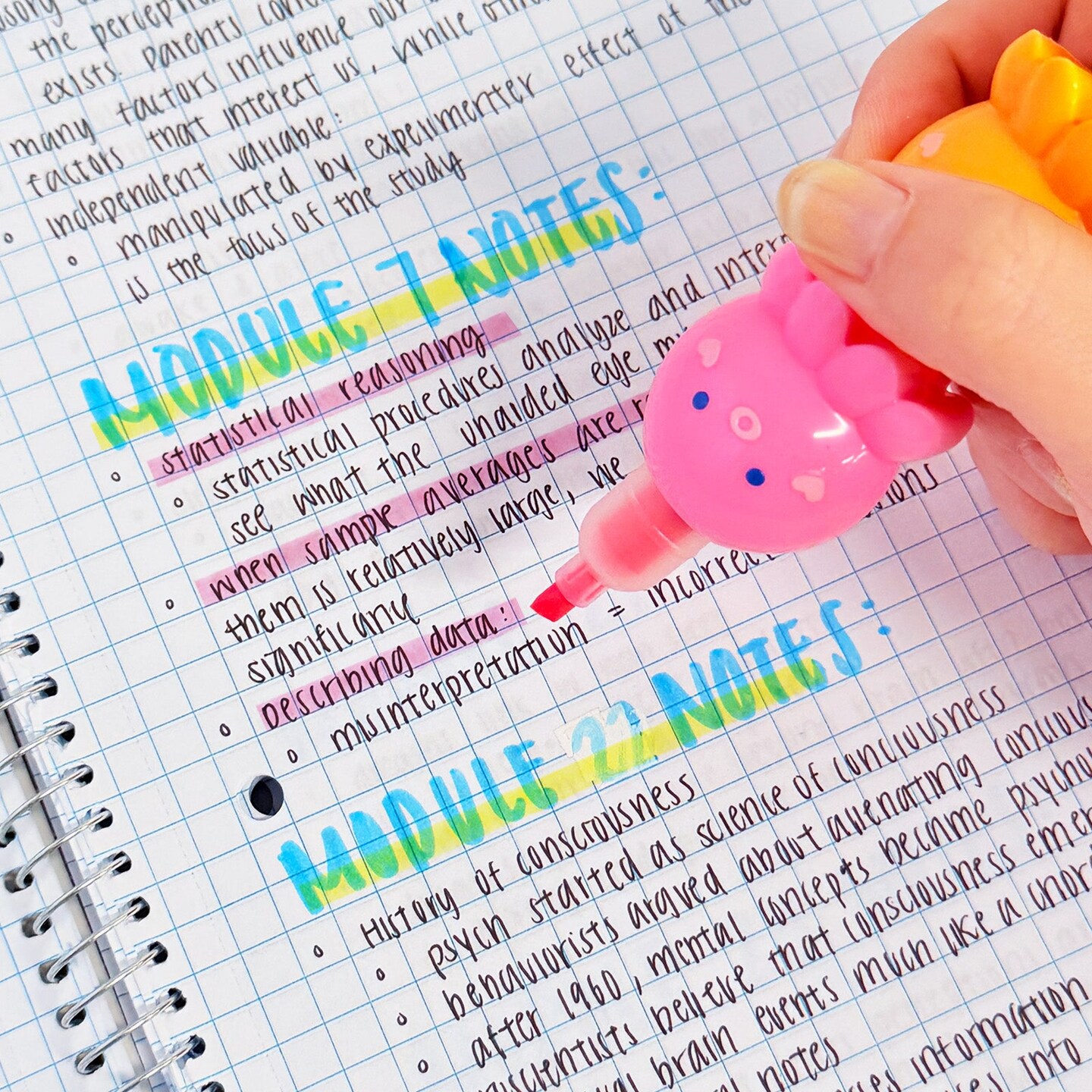 Wrapables Mini Stackable Highlighters, Cute Multi-color Markers, Octopus