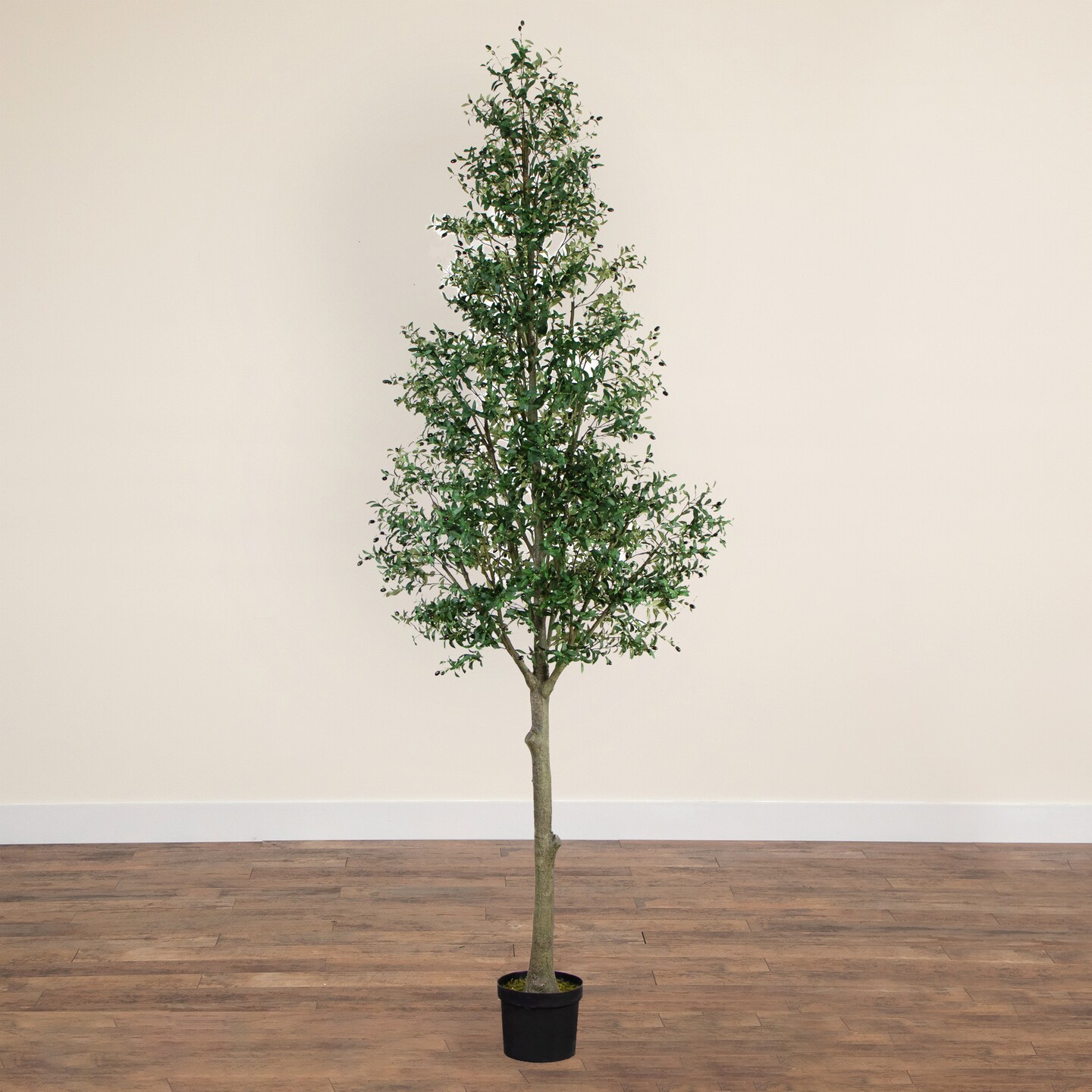 Nearly Natural Potted Black Olive Artificial Tree - 13'