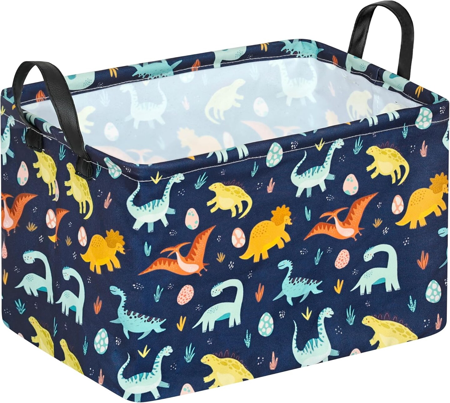 Easter Storage Basket 14.9x10.2x9.8 Inch - Foldable Bunny Decor Organizer