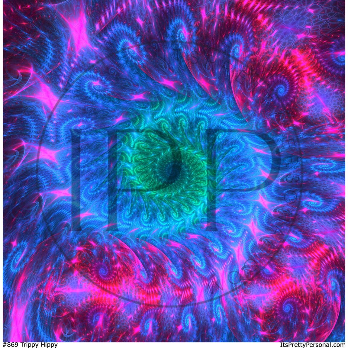 #869-Trippy Hippy- 12x12 Pattern Vinyl