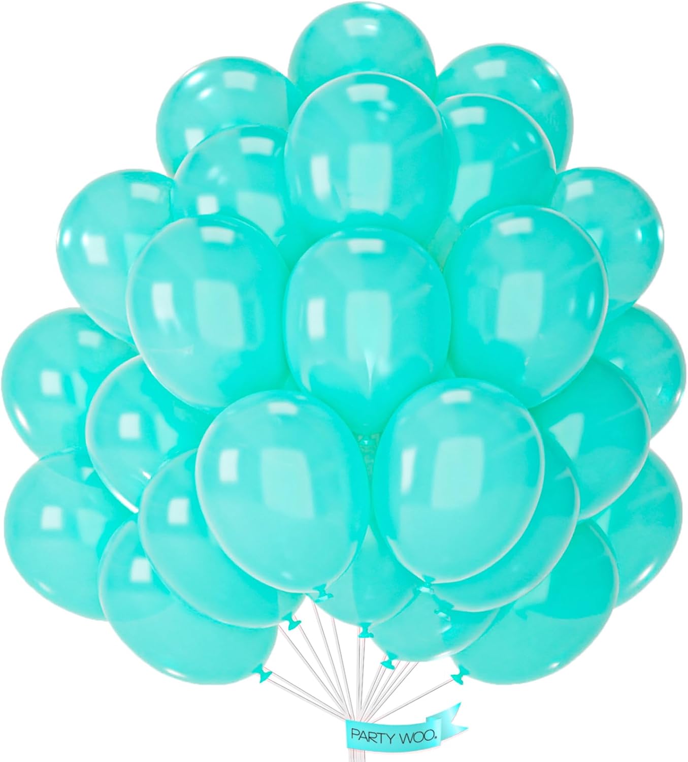 Teal Balloons 50 pcs 12 Inch Pearl Turquoise Aqua Blue Dark Teal Balloons for Graduation Wedding Baby Shower Bridal Shower Gender Reveal Anniversary Birthday Party Decorations Teal-Z13