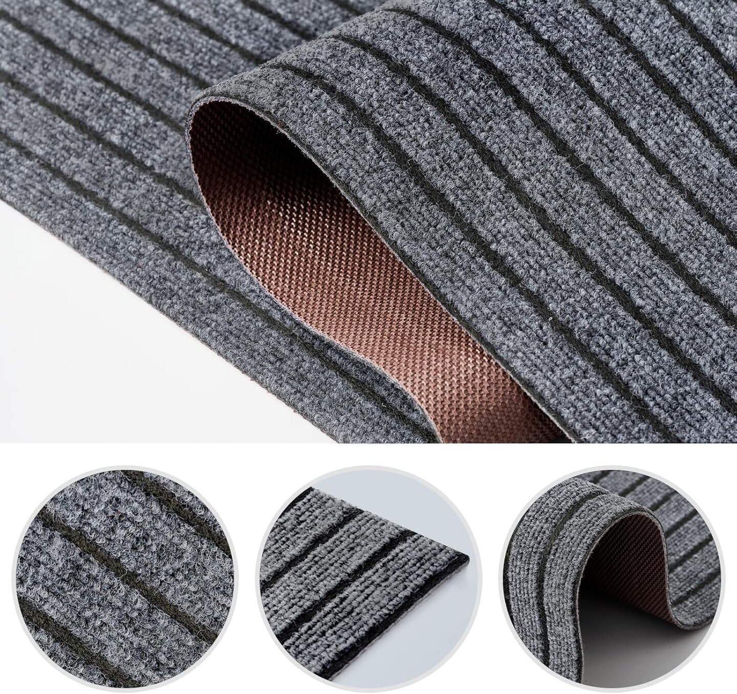Runner Rug 2ft x 6ft Outdoor Indoor Runner Rugs with Rubber Backing Washable Rug Runner Carpet for Hallway Entryway Kitchen Bathroom Laundry Room Balcony Garage Patio