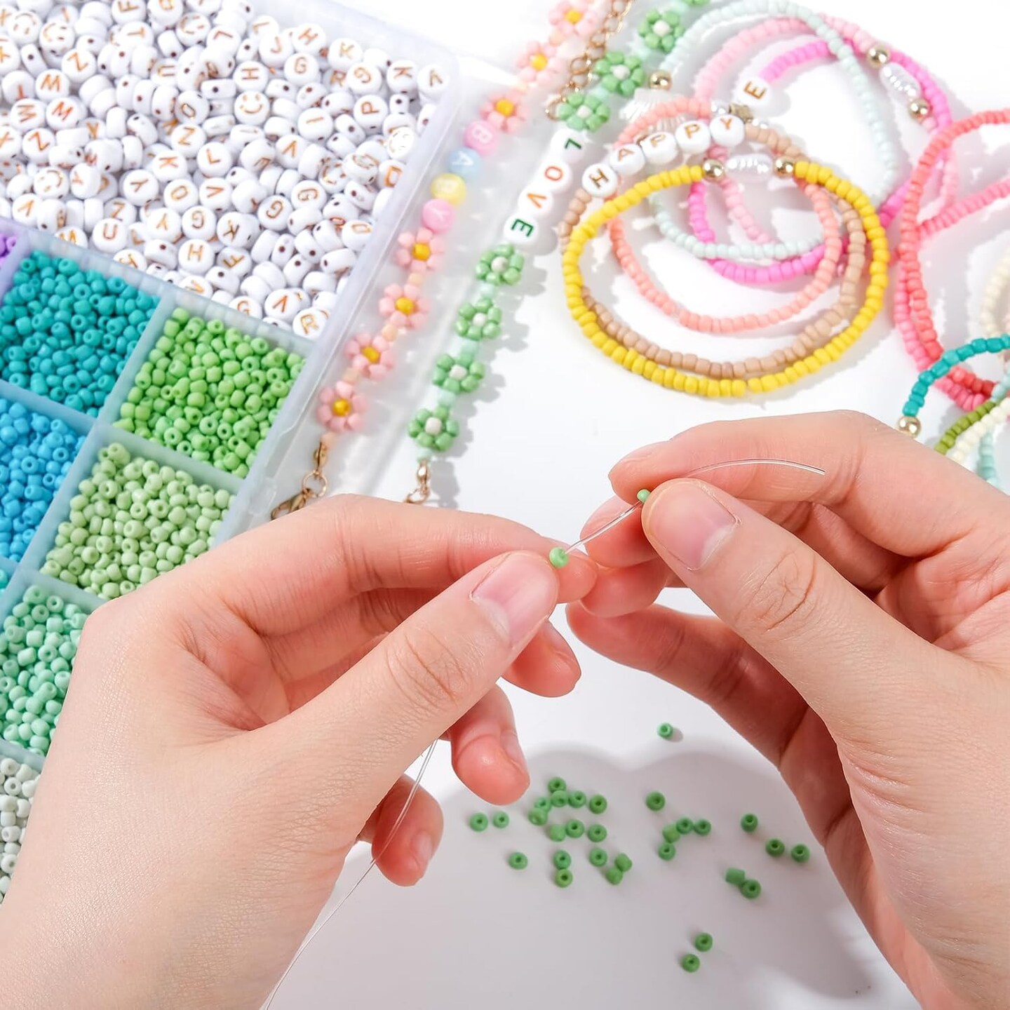 3mm Glass Seed Beads for Bracelet Jewelry Making