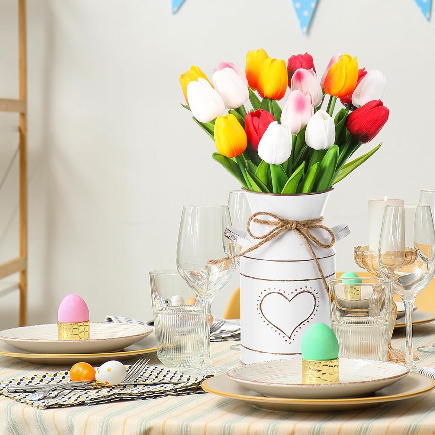 9 Pcs Easter Centerpieces for Tables Easter Office Decorations