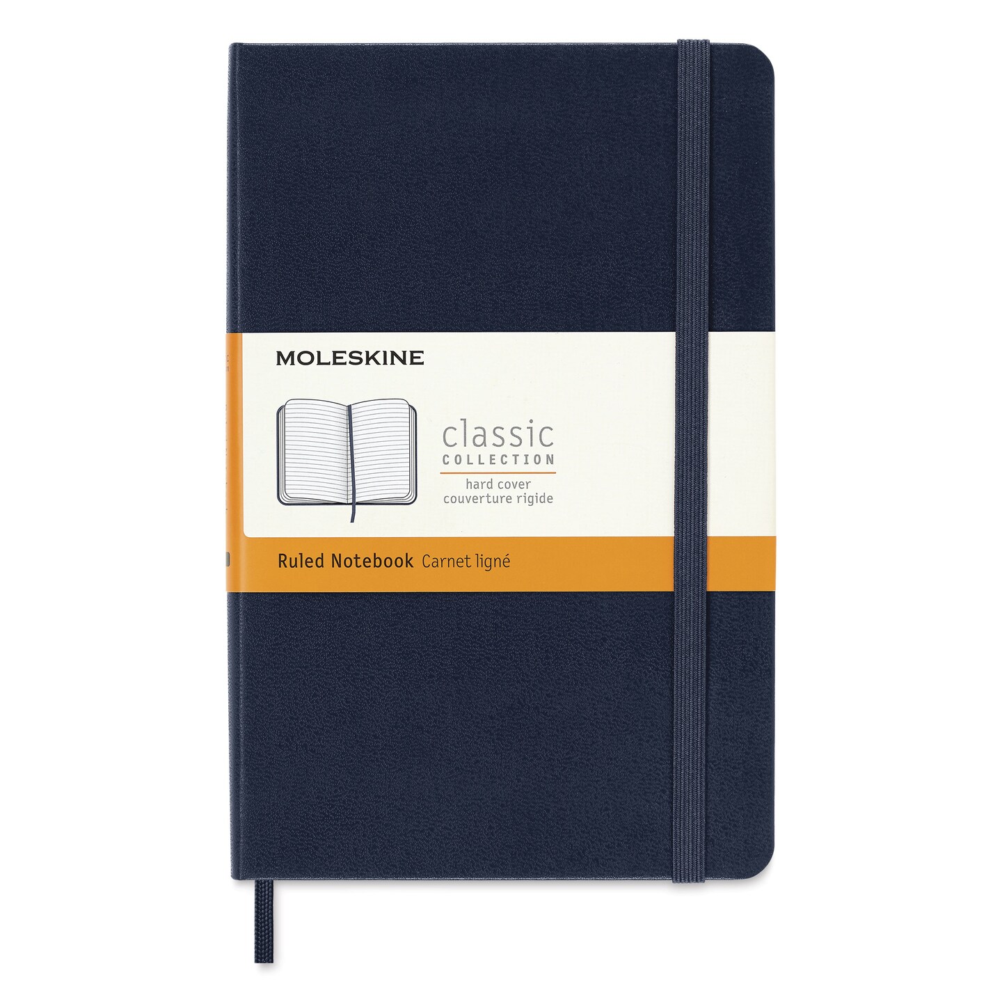 Moleskine Classic Hardcover Notebook - Sapphire Blue, Ruled, 4-1/2&#x22; x 6-7/8&#x22;