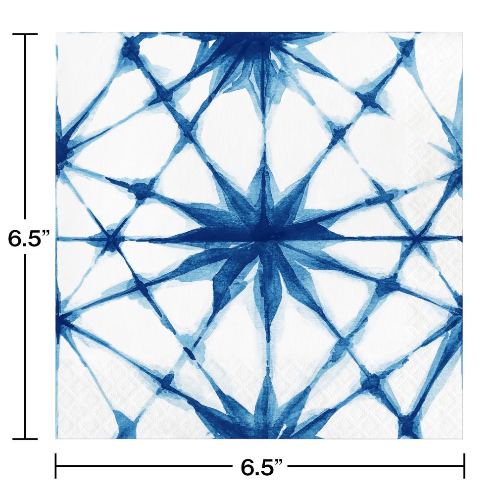 192 pc Bulk Shibori Luncheon Napkins