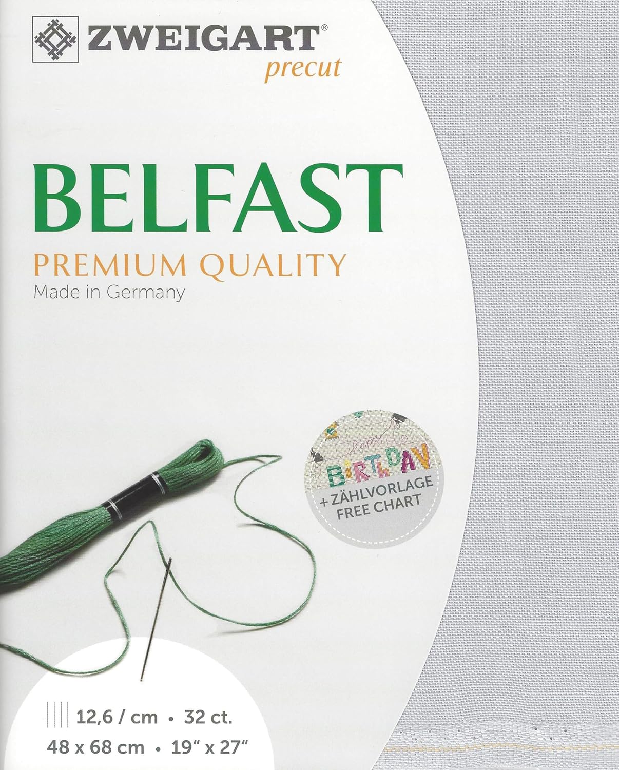 t Belfast 32 Count Pearl Gray 3609/705. Needlework Canvas, Cross Stitch Fabric, Embroidery Canvas 100% Linen
