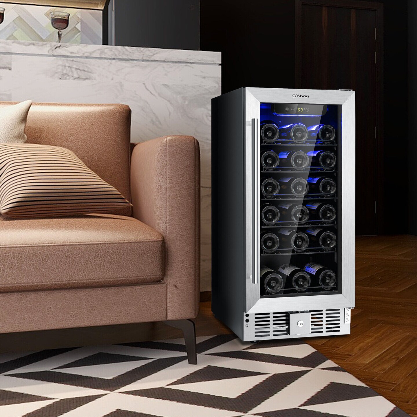 2.9 Cu.Ft. Built-in/Freestanding Wine &#x26; Beverage Cooler &#x2013; 30 Bottle or 115 Can Capacity