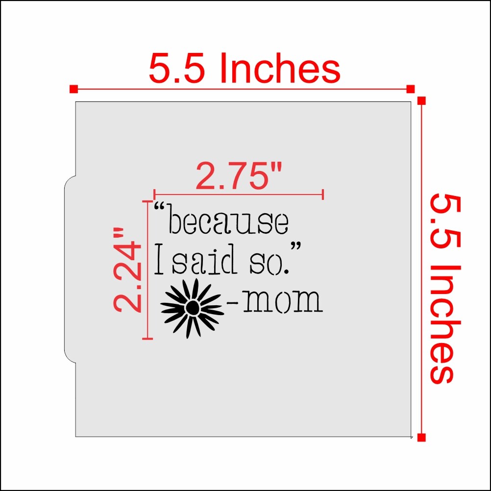 Mom Sayings 3 Piece Cookie Stencil Bundle | Confection Couture |