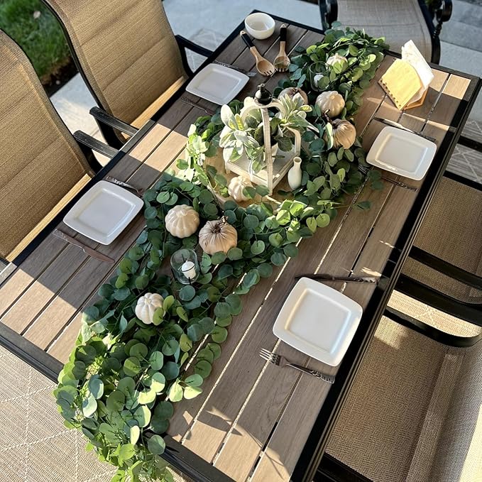 36-Pcs Artificial Eucalyptus Garland – Greenery Vines for Wedding, Party, Table, Fireplace, Bedroom, and Wall Decor