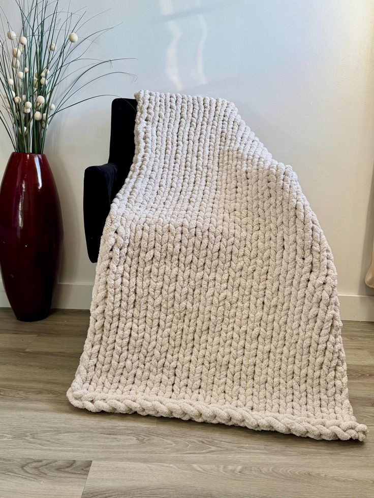 Hand Knit Blanket - Made to Order | MakerPlace by Michaels