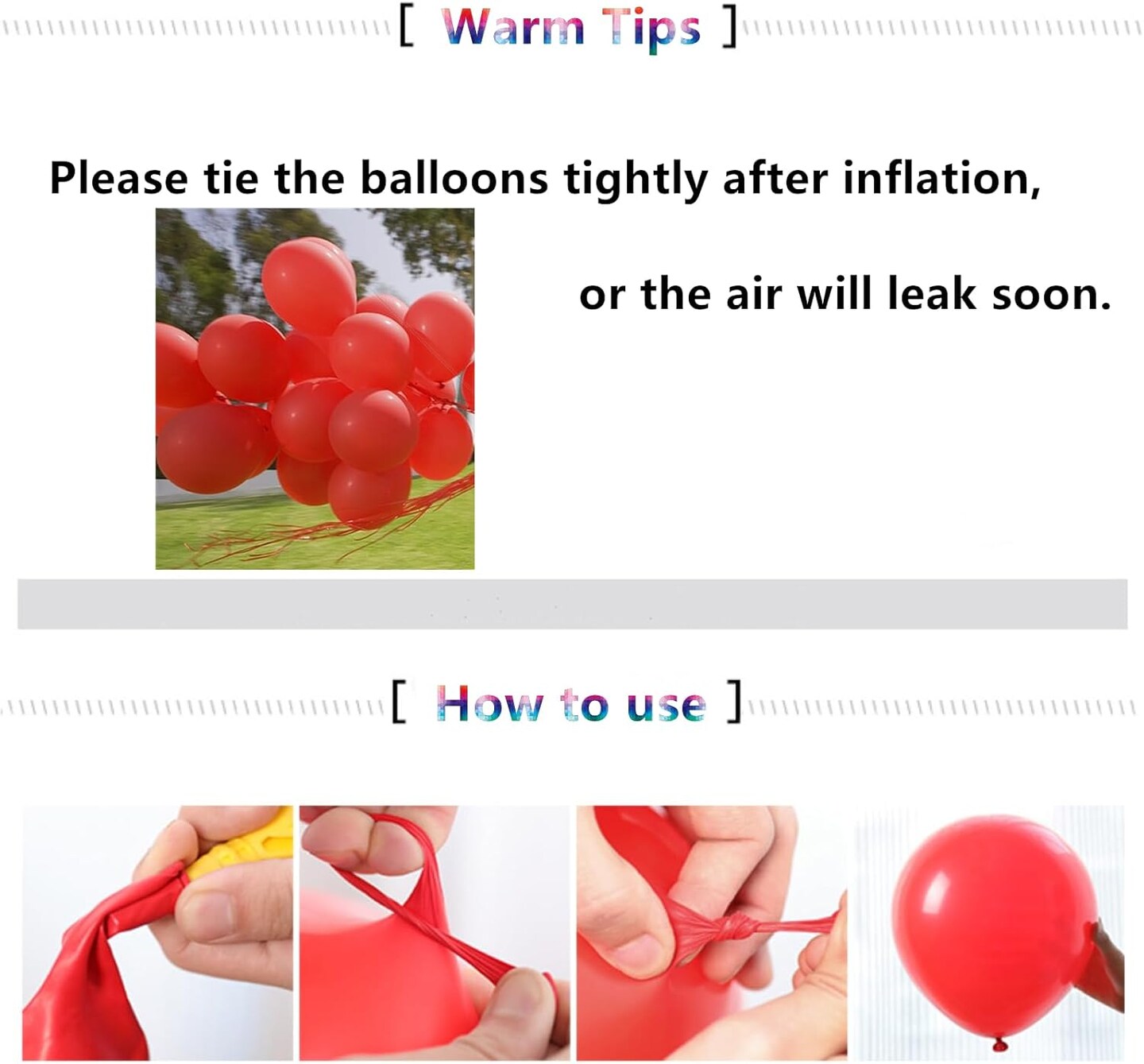 12 inch Red Latex Balloons, 60 pcs Thick Red Balloons for Party Decorations