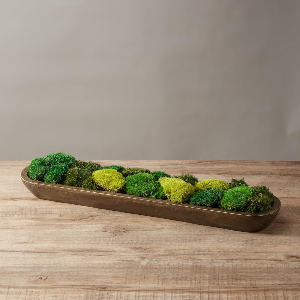 Moss No Bowl 4 Color Mix Pack Preserved Pole Moss Pillow Bun Cushion Natural Decorative DIY Kit Art Wall Florist Easter Decor