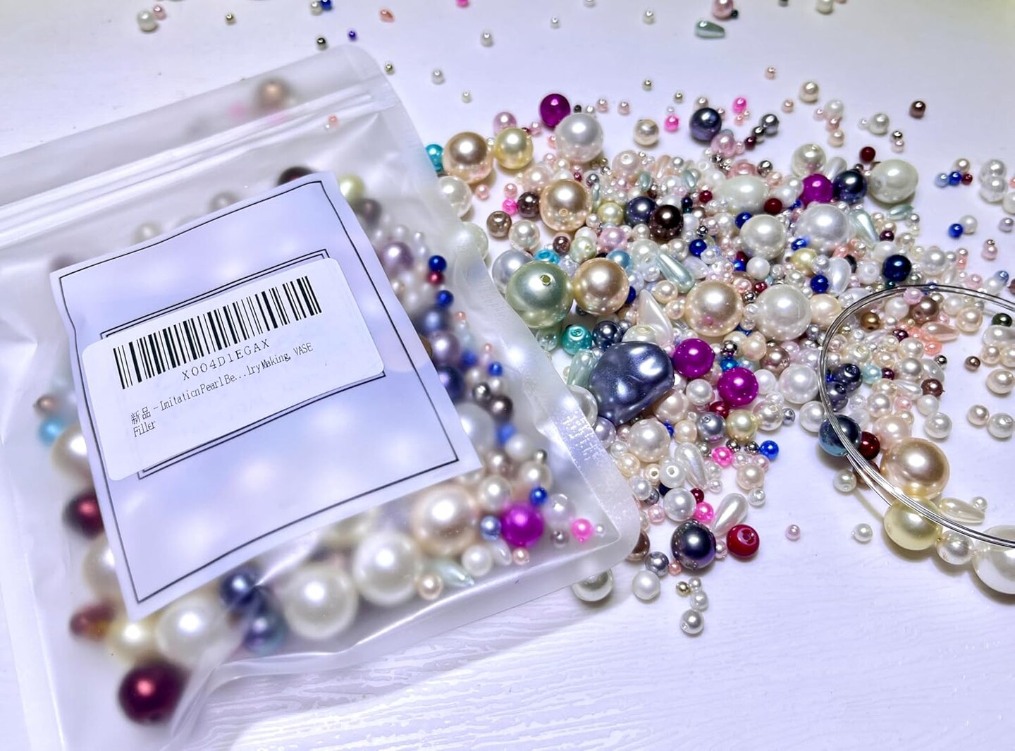Imitation Pearl Beads KIT, Mixing Colors, 100 Pieces, Round, Glass, ABS, 2mm-20mm, Beads, Craft Bead, Jewelry Making, Home Decor
