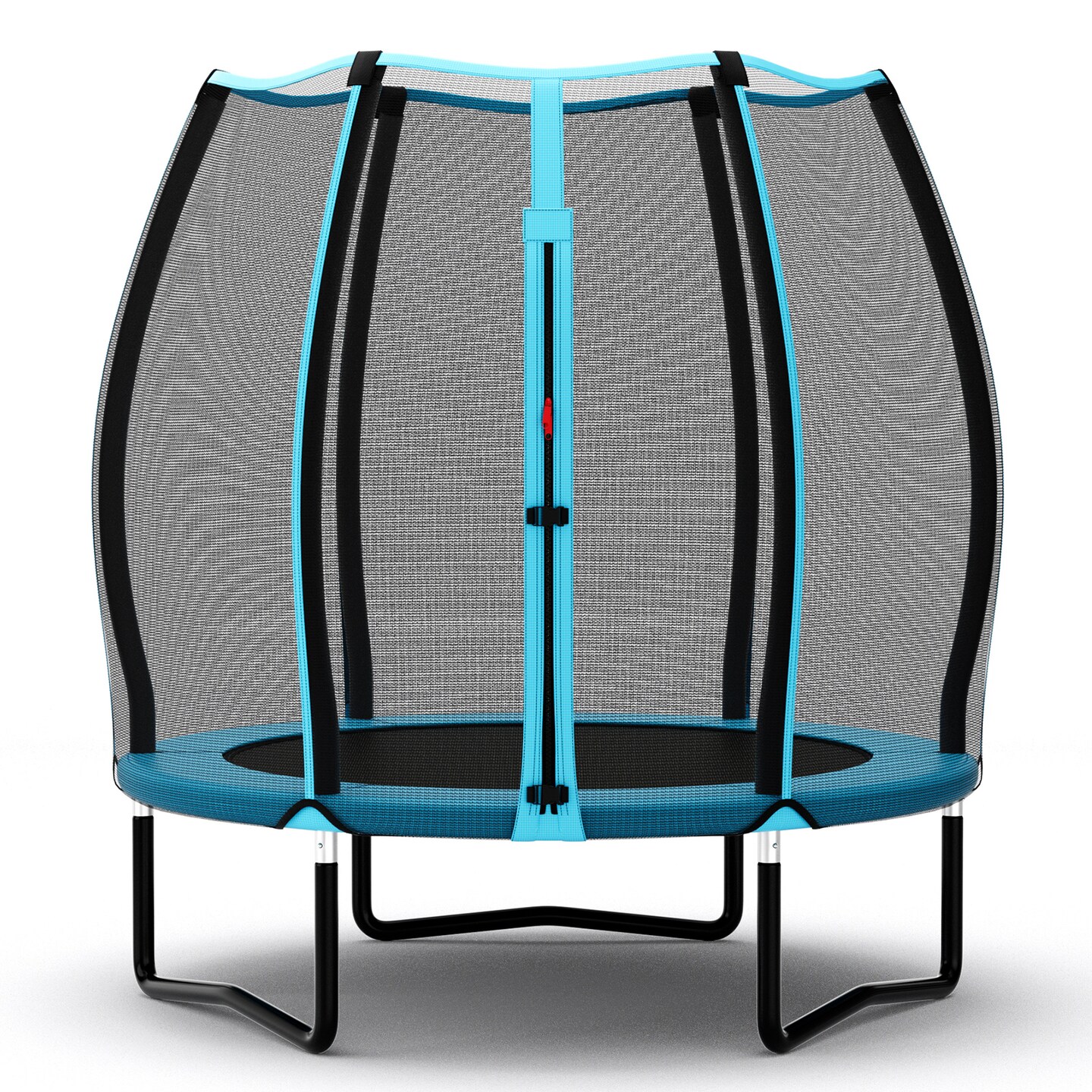 Kids Trampoline with Safety Net, Bungee Cords, Easy Assembly and High-Resilient Mat