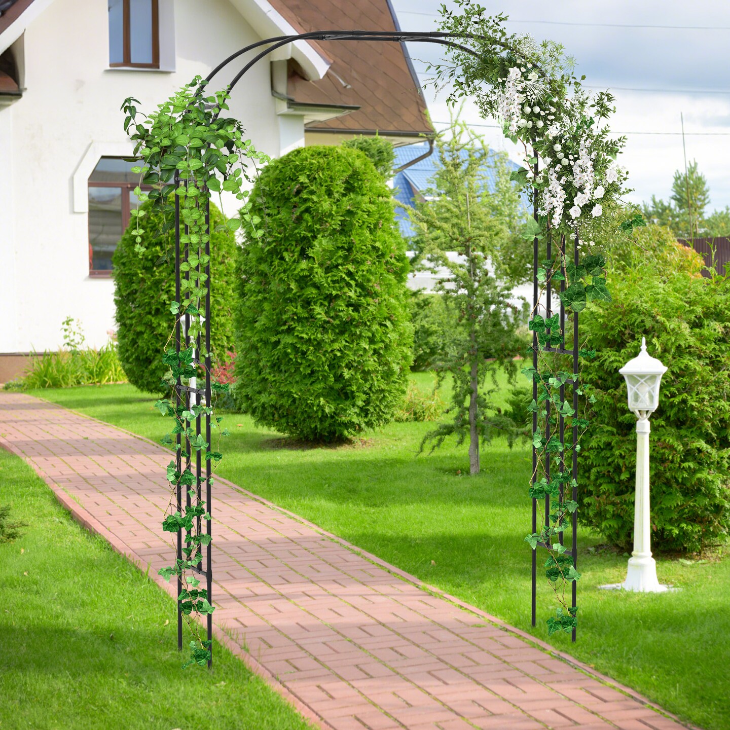 Garden Arch Trellis for Climbing Plants and Decorative Pergola