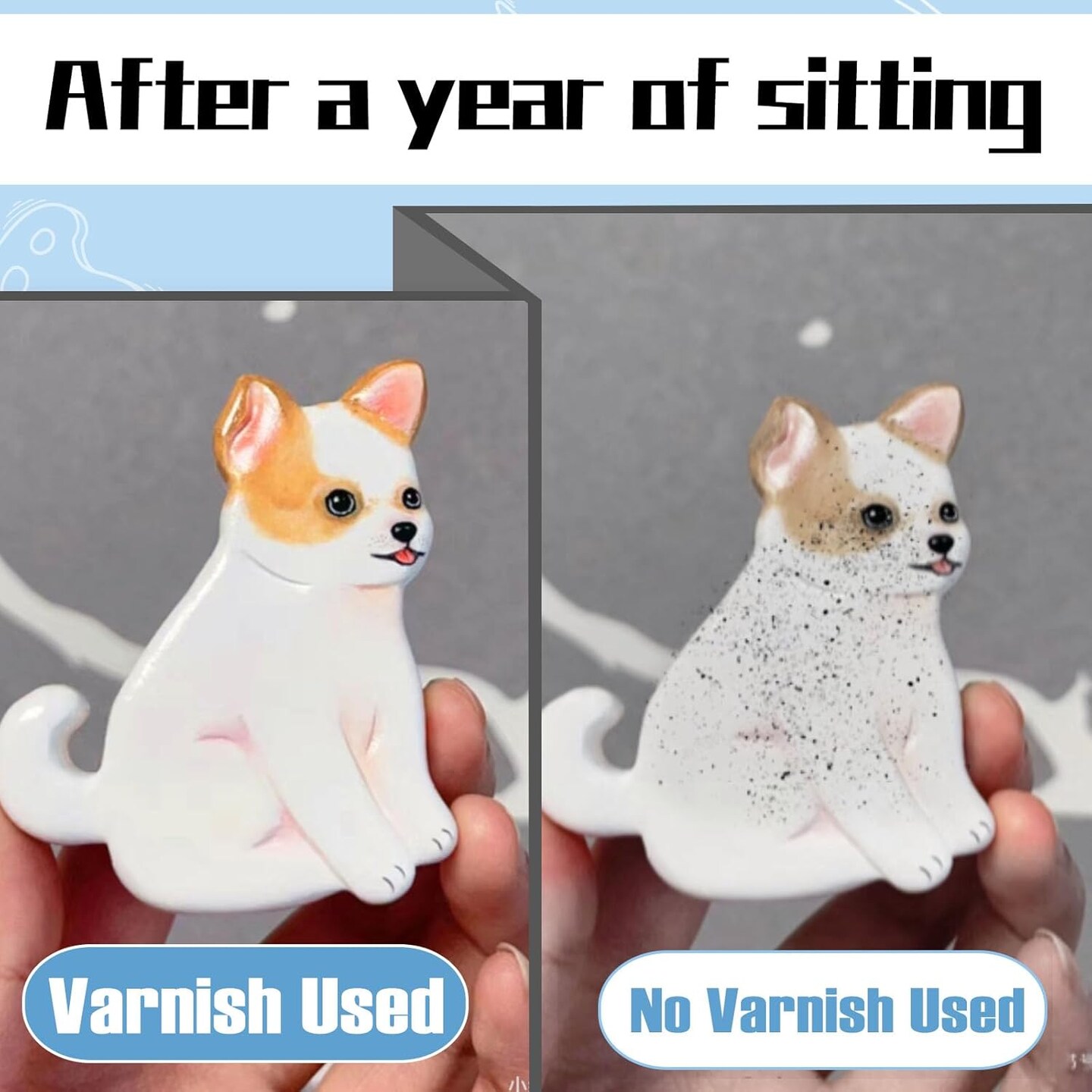 100ml Air Dry Clay Varnish - Sealant &#x26; Glaze, Prevents Cracking, Scratches &#x26; Wear, Adds Glossy Effect