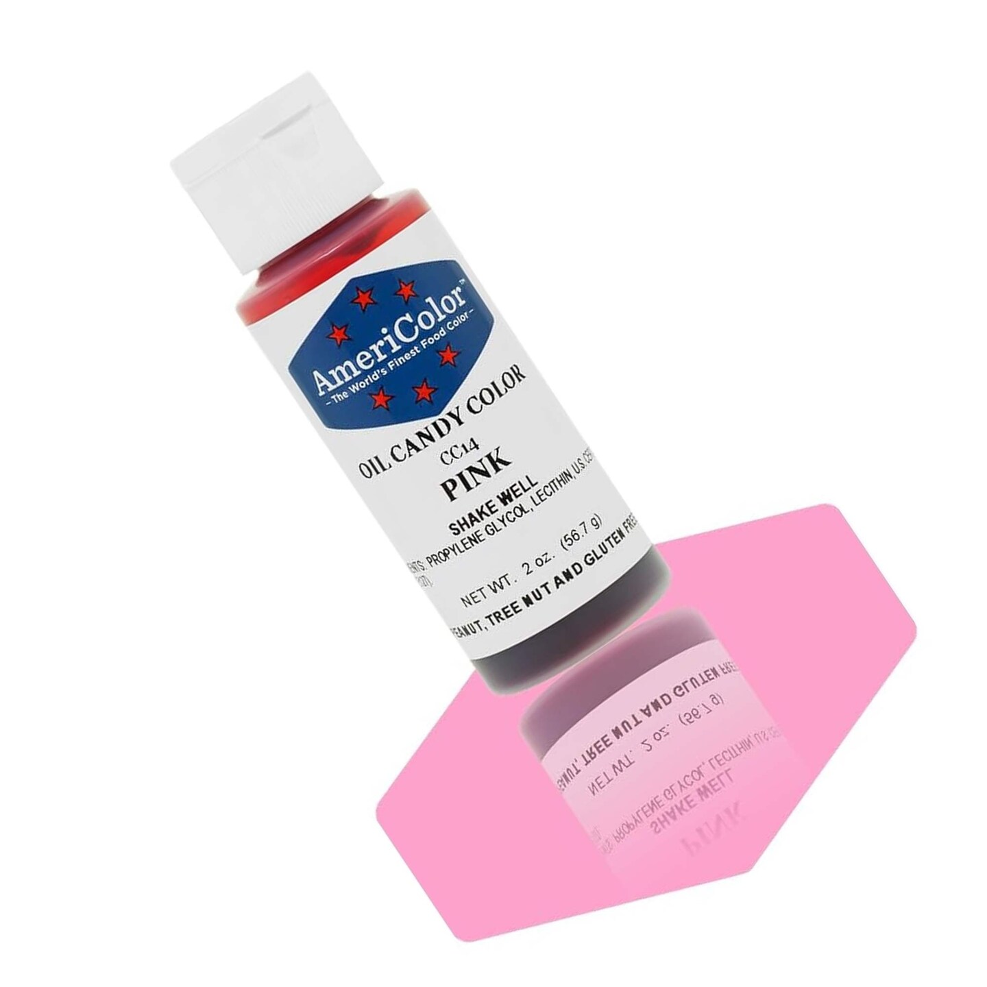 Pink Oil Candy Color AmeriColor 2 Ounces