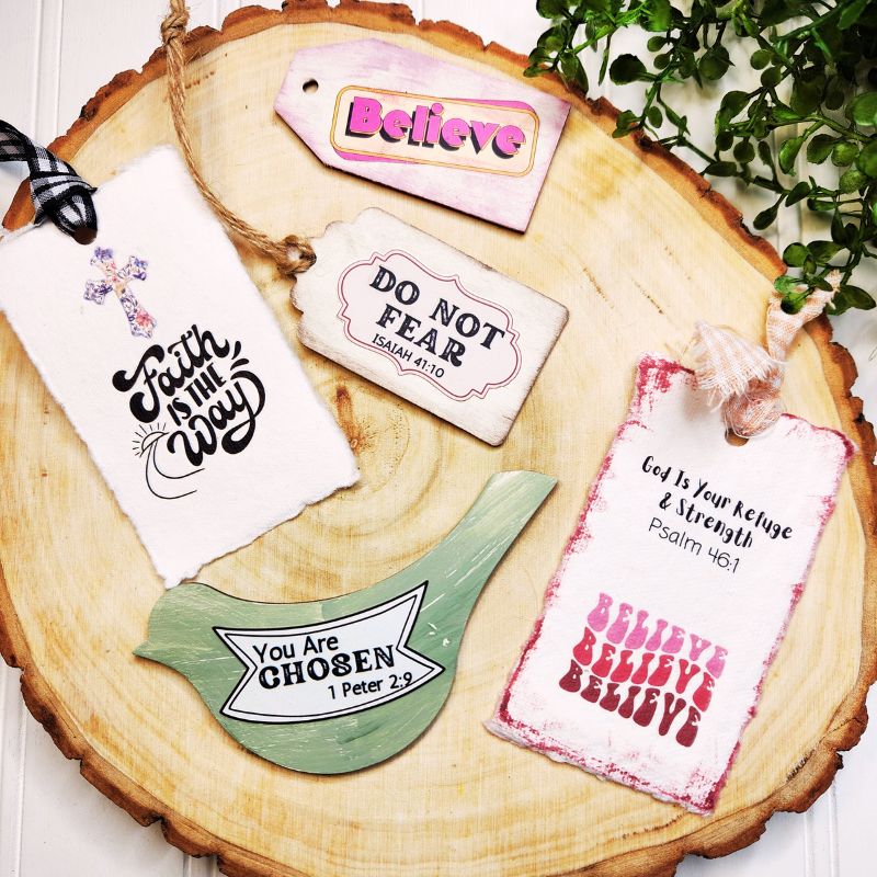 Scripture Sprinkles Premium Rub On Transfers, Christian Rub-On Transfers For Crafts, Rub-Ons &#x26; Transfers