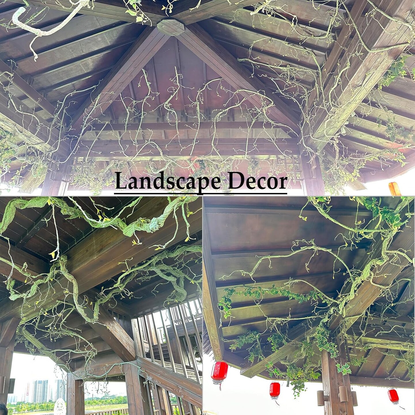 Yards Green Vines Garland Artificial Ivy Garland Foliage Green Leaves Fake Vine Leaf Hanging Plants for Wedding Party DIY Green Leaves Headband Headbands Vines