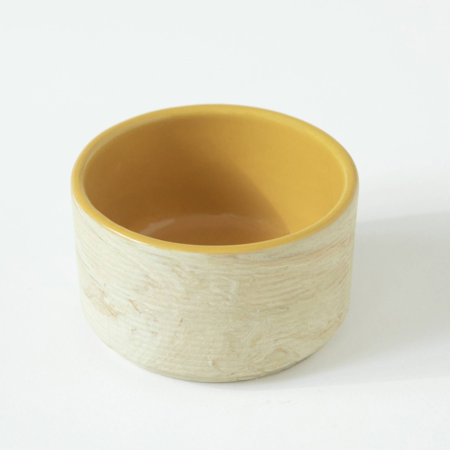 Handcrafted 4oz Beige Ceramic Snack Bowl &#x2013; Perfect for Nuts &#x26; Treats