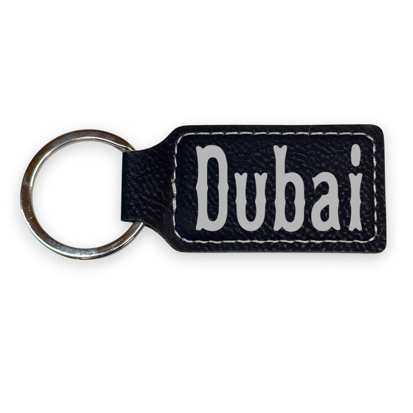 Keychain - Rectangle - Dubai - Leather