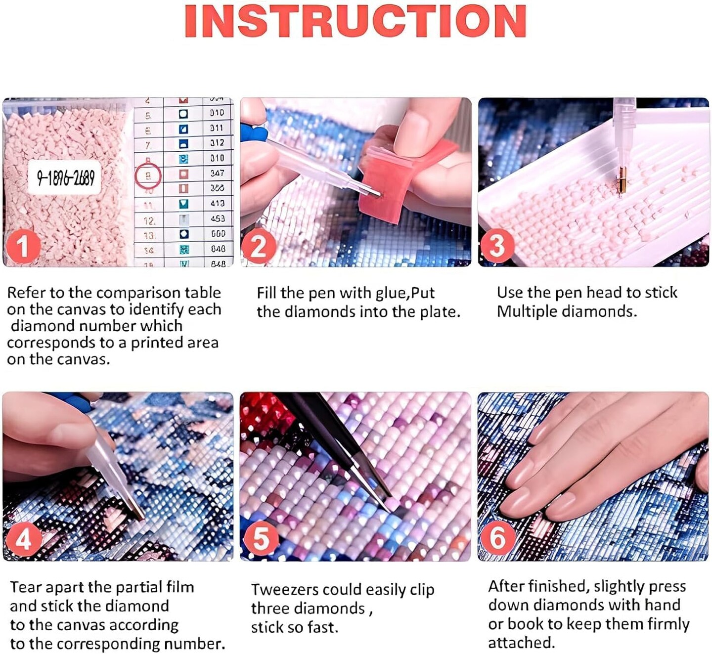 Diamond Painting Kits for Adults - Flowers DIY 5D Diamond Art Kits Full Drill