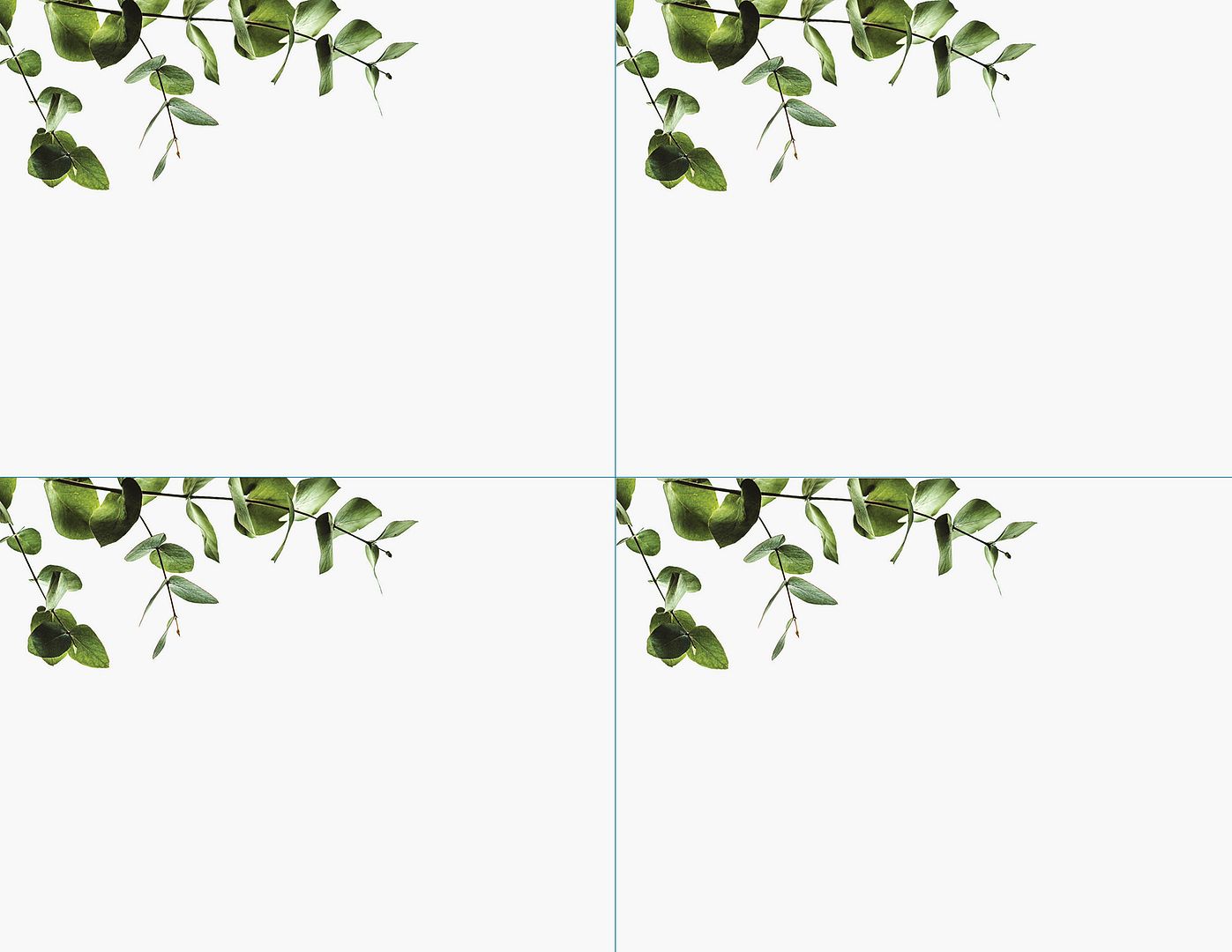 Great Papers! Postcards & Notecards, 4-Up, Elegant Eucalyptus, 10 Microperforated 8.5" x 11" sheets/4 each 5.5" x 8.5" cards per sheet, Printer Friendly