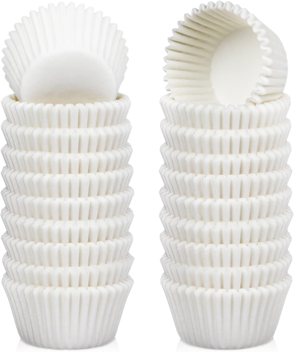 500 Count Mini Cupcake Liners White Muffin Liners Greaseproof No Smell Small Cupcake Wrappers Baking Cups