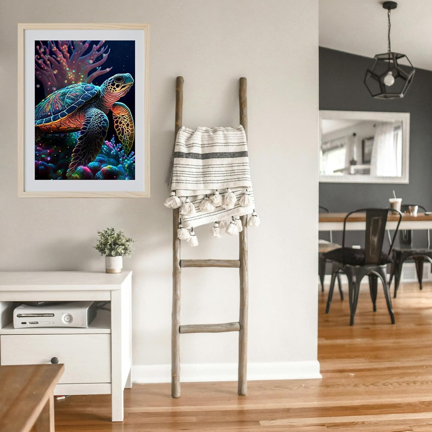 5D Diamond Art Kits for Adults Beginners,Sea Turtle DIY Paint with Round Full Drill Diamonds Painting Mosaic Gems Art for Home Office Wall Decor 12x16 Inch