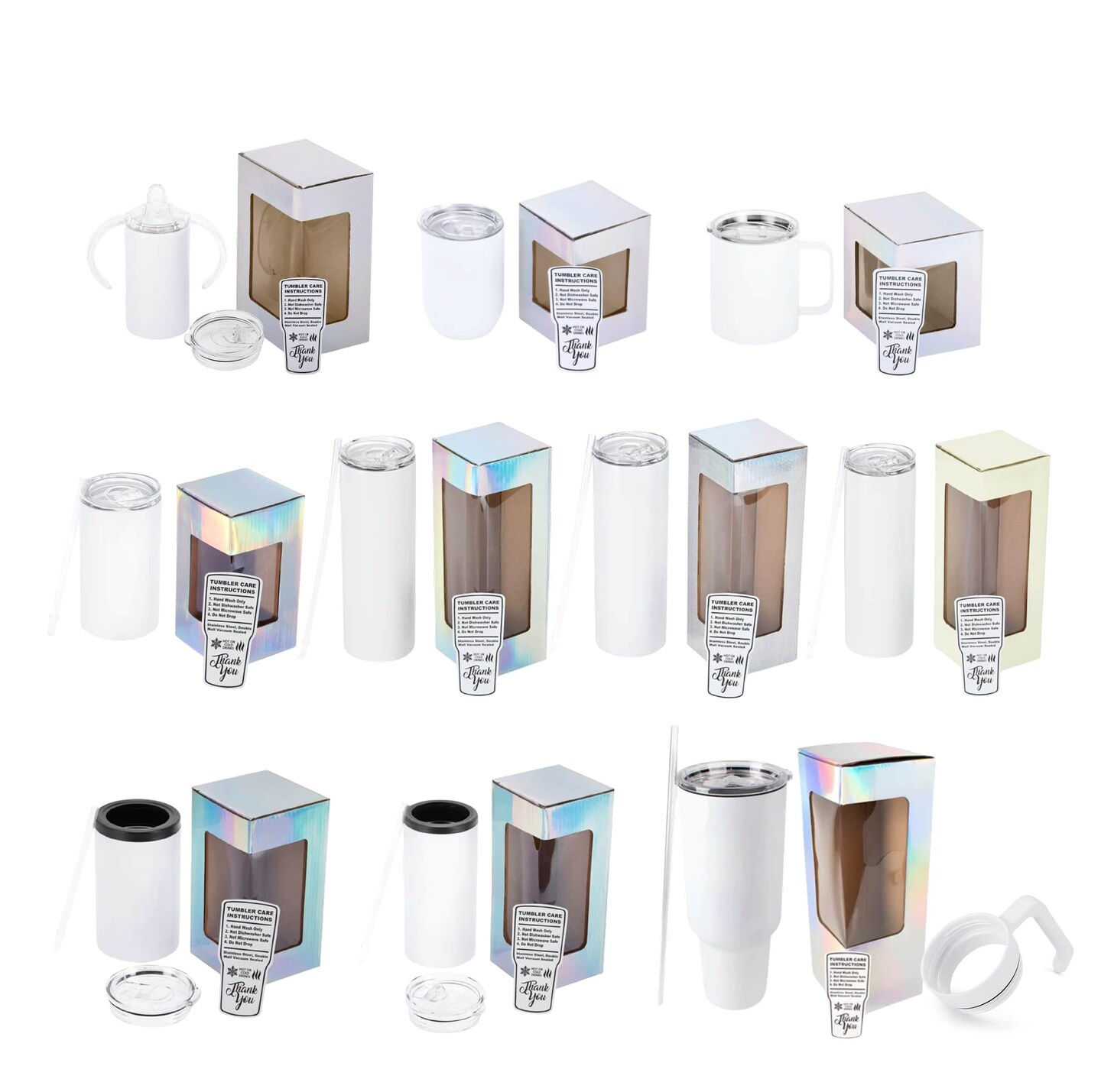 Sublimation Tumbler - 10 Pack