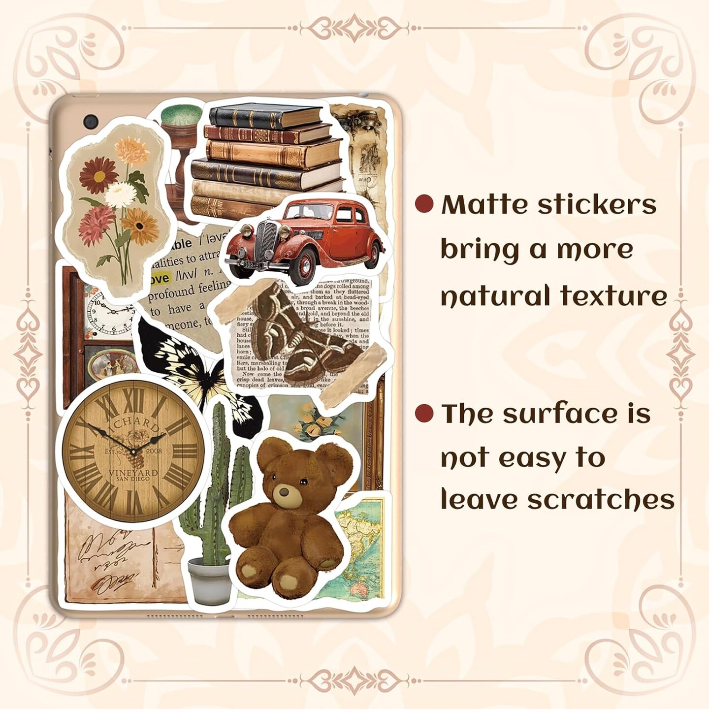 400 PCS - Vintage Retro Stickers