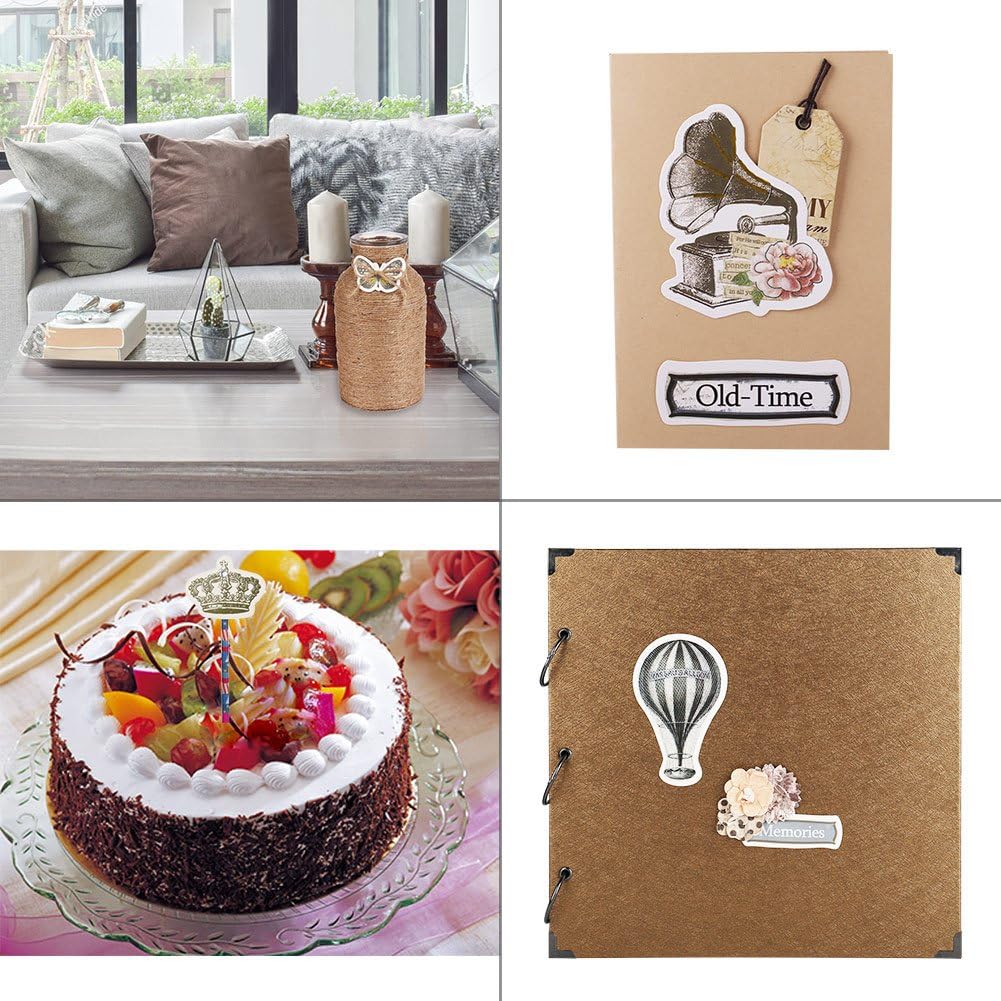 50PCS Stamp Stickers Ephemera Aesthetic Scrapbook Stickers