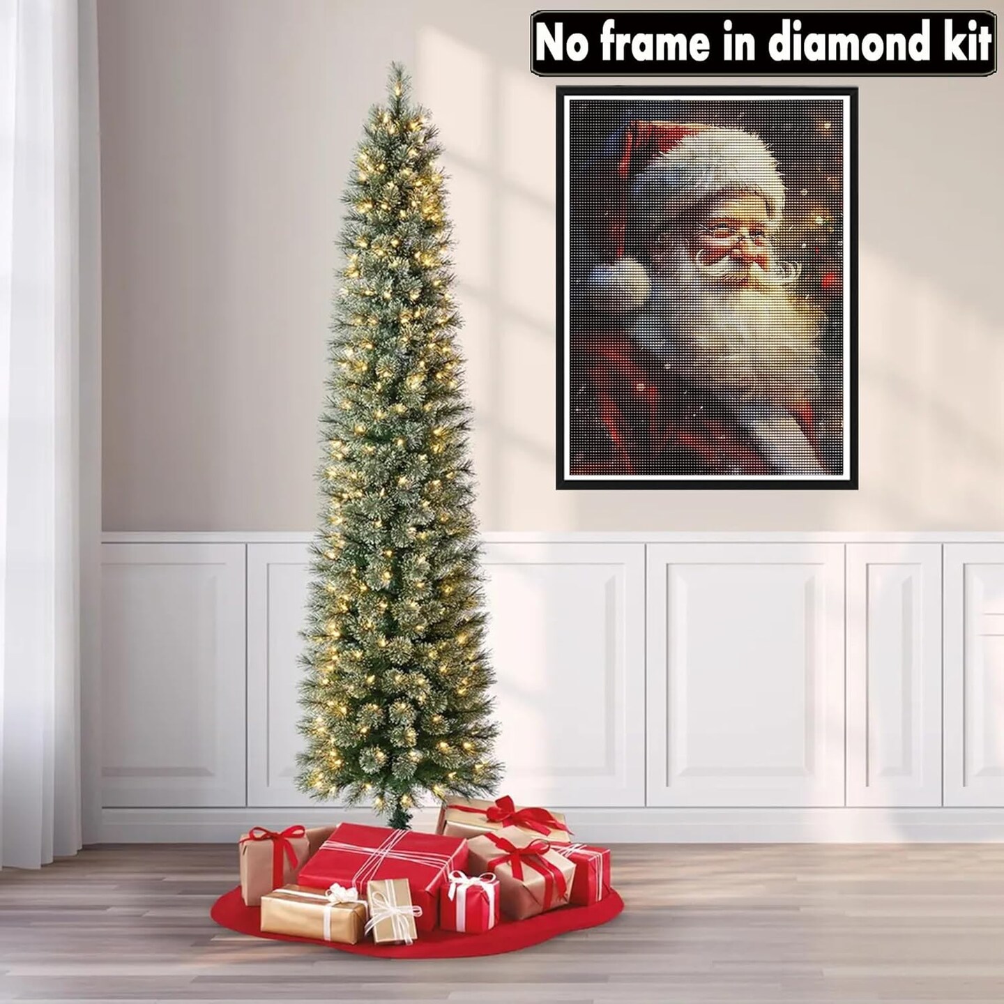 5D Diamond Art Painting Kits Christmas in July - DIY Diamond Art Santa Claus (12x16 inch)