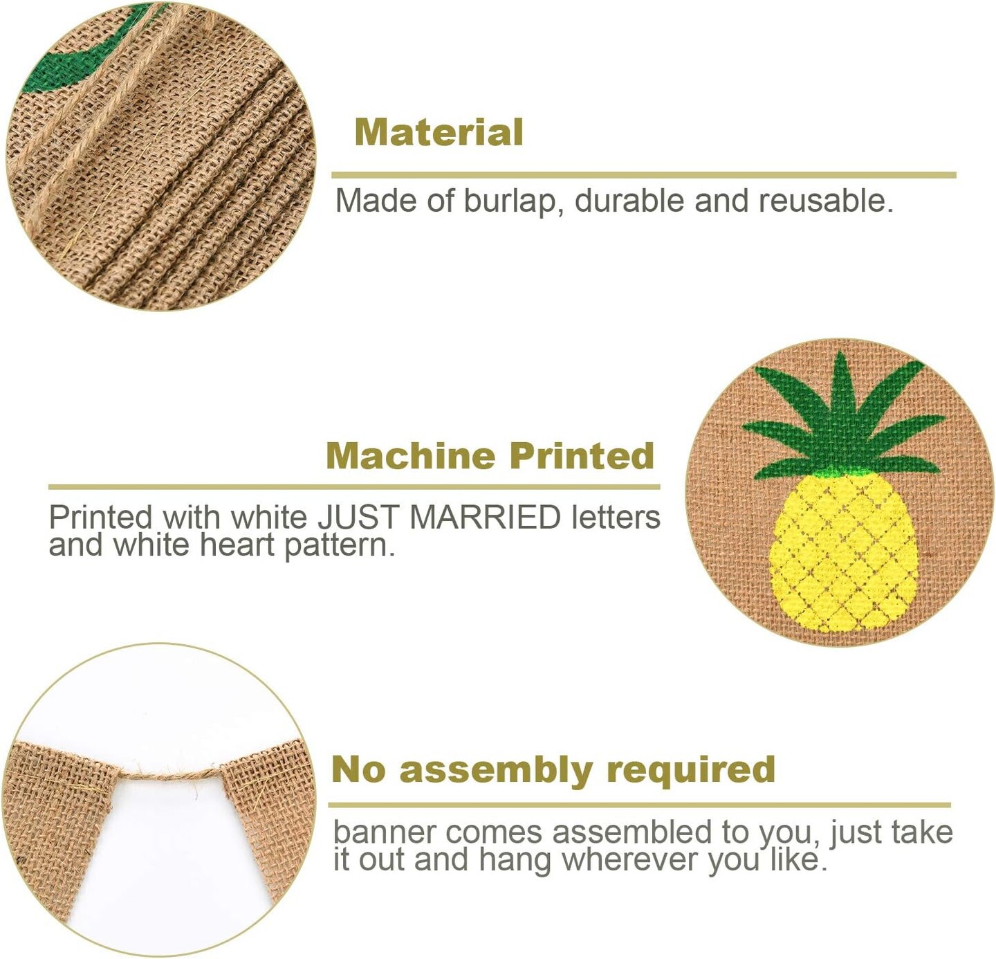 Hello Summer Burlap Banner Rustic Summer Banner (Color Set 2)