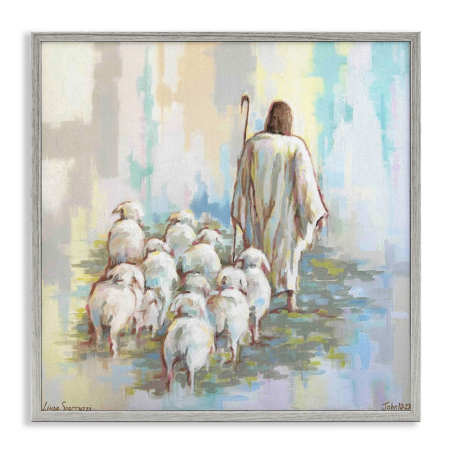 Stupell Industries They Follow Me with Jesus Framed Giclee By Linda Sperruzzi