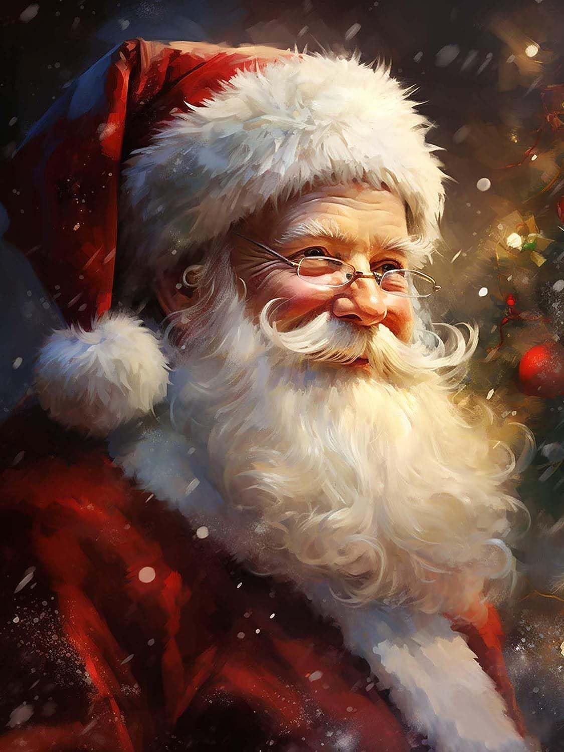 5D Diamond Art Painting Kits Christmas in July - DIY Diamond Art Santa Claus (12x16 inch)