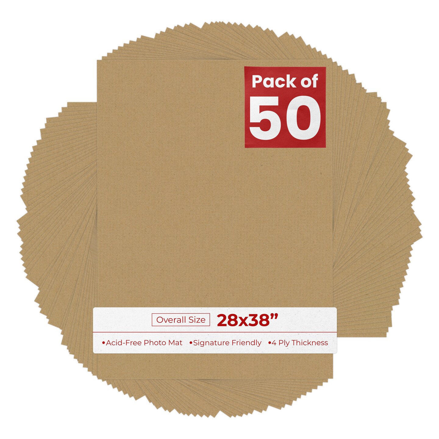 Rattan Beige 28x38 Uncut Mat Board - Blank Sheets, No Opening, Color ...