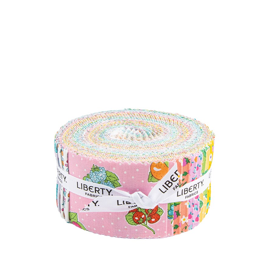 Gifts from the Garden 2.5" Strip Roll (Jelly Roll / Rolie Polie) by Liberty Fabrics for Riley Blake (0166FR-GFG-A)